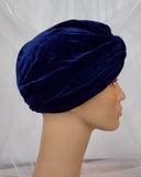 Blue Velvet Turban