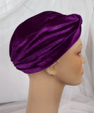 Purple Velvet Turban